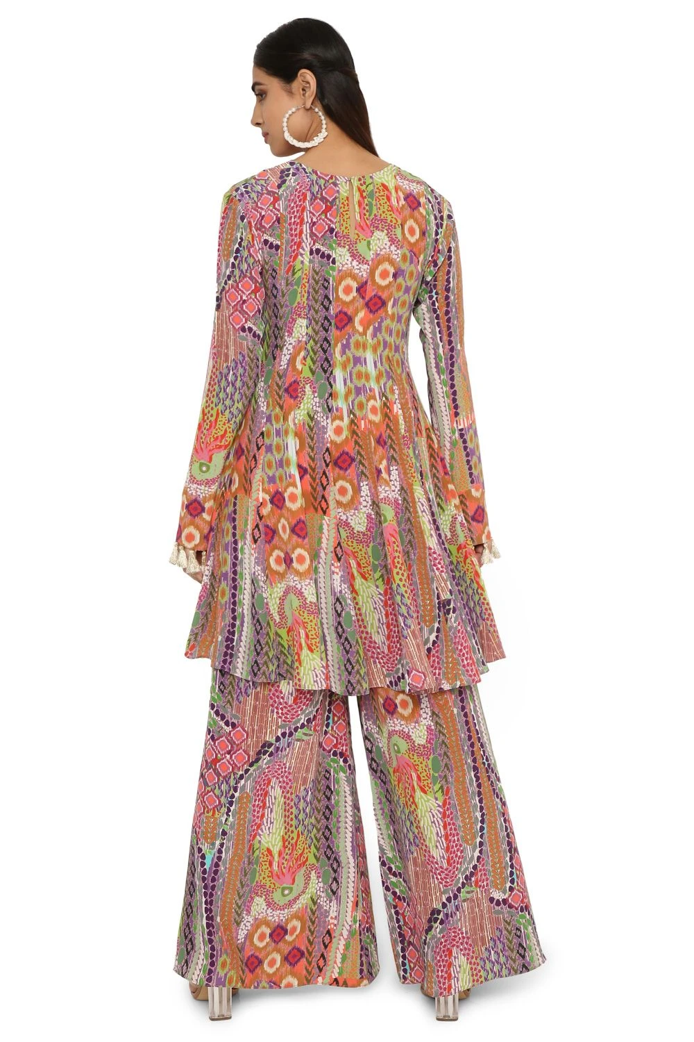 Payal Singhal Tribal Printed Crepe Sharara Set 7 Payal Singhal Tribal Printed Crepe Sharara Set - Image 5