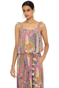 Payal Singhal Tribal Printed Crepe Jumpsuit -Inca Sales Store 154ps41 4