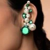 Isharya Zeenat Pearl Vine Earrings