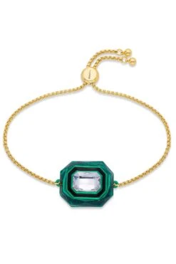 Isharya B-Dazzle Green Crystal Infinity Cut Bracelet -Inca Sales Store 15623is19 4