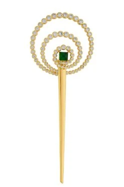 Isharya Raina Hydro Emerald Hair Bodkin