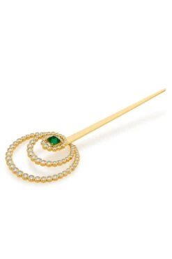 Isharya Raina Hydro Emerald Hair Bodkin -Inca Sales Store 15623is2 3