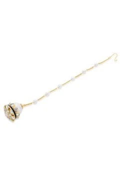 Isharya Amara Mirror Pearl Dainty Maangtikka -Inca Sales Store 15623is8 3