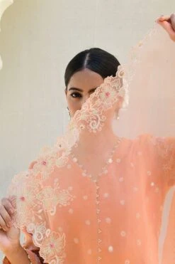 Niti Bothra Peach Dori Jaal Sharara Set -Inca Sales Store 15623nb12 3