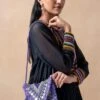 Vipul Shah Purple Banjara Embroidered Minion Clutch -Inca Sales Store 15623vs10 1