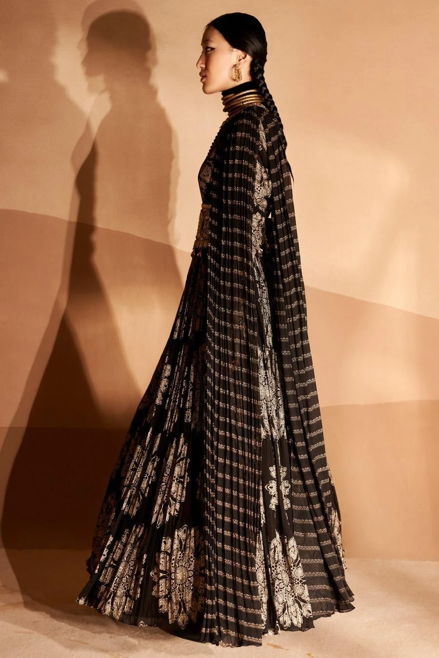 Bhumika Sharma Black Gulbahar Printed Anarkali Set 4 Bhumika Sharma Black Gulbahar Printed Anarkali Set - Image 2