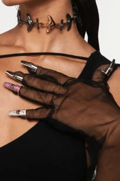 Outhouse Fuchsia Pink Fingertip Ring