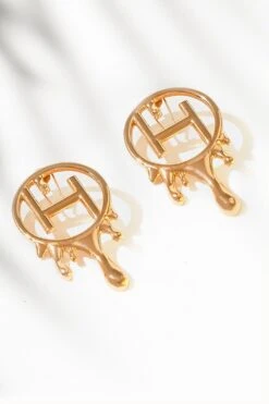 Outhouse Gold Handcrafted Midi Earrings -Inca Sales Store 1607ot19 1 1