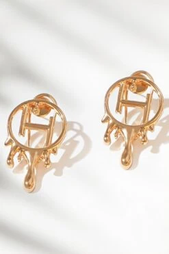 Outhouse Gold Handcrafted Midi Earrings -Inca Sales Store 1607ot19 3 1