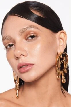 Outhouse Gold Handcrafted Midi Earrings -Inca Sales Store 1607ot19 4 1