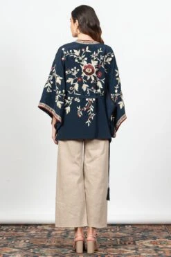 PATINE Scarlett Navy Blue Short Kimono -Inca Sales Store 16083 5