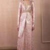 Tarun Tahiliani Blush Floral Printed Jumpsuit