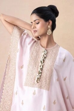 Anamika Khanna Pink & Gold Embellished Kaftan Set -Inca Sales Store 161023ak12 4