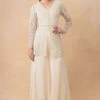 Ahilian Ivory Embellished Sharara Set -Inca Sales Store 161023an10 1