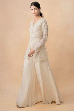 Ahilian Ivory Embellished Sharara Set -Inca Sales Store 161023an10 3