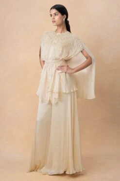 Ahilian Ivory Embellished Cape Set -Inca Sales Store 161023an9 3