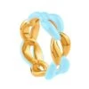 Misho Juicy Blue-gold Link Ring -Inca Sales Store 16124mo17 1