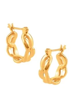 Misho Dazzling Gold Baby-link Huggy Hoops -Inca Sales Store 16124mo29 2
