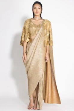 431-88 By Shweta Kapur Gold Wave Cape