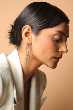 Anatina Serpenti Black Earrings