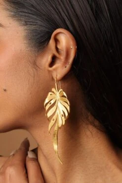 Anatina Gold Foliage Earrings 9 Anatina Gold Foliage Earrings -Inca Sales Store 16323ata26 3