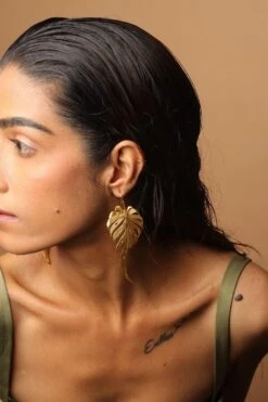 Anatina Gold Foliage Earrings 10 Anatina Gold Foliage Earrings -Inca Sales Store 16323ata26 4