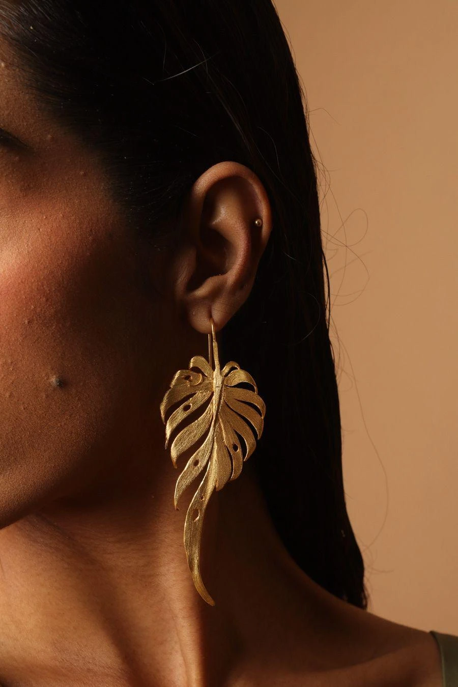 Anatina Gold Foliage Earrings 7 Anatina Gold Foliage Earrings - Image 5