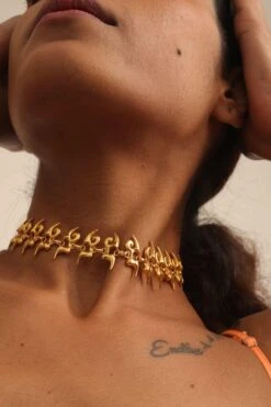 Anatina Gold Zelda Choker -Inca Sales Store 16323ata9 3