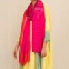 Injiri Artisanal Pink Bandhani Silk Scarf -Inca Sales Store 16523inj6 1