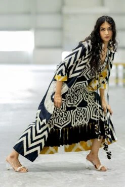 Pooja Keyur Juno Black Overlay -Inca Sales Store 16623pk36 3