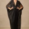 Tarun Tahiliani Black Embellished Kaftan Style Dress -Inca Sales Store 16923tt10 1