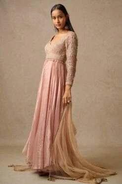 Tarun Tahiliani Blush Hand Embellished Anarkali Set -Inca Sales Store 16923tt42 3