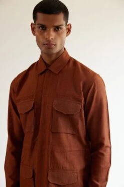 Countrymade Copper Silk Safari Shirt -Inca Sales Store 169cms14 3