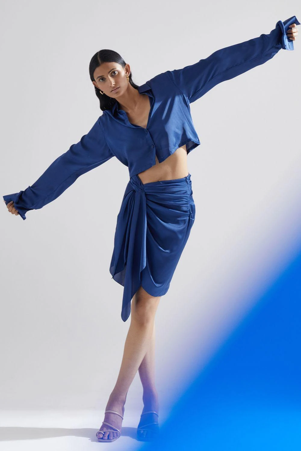 ECHO Blue Orchid Cropped Shirt 3 ECHO Blue Orchid Cropped Shirt