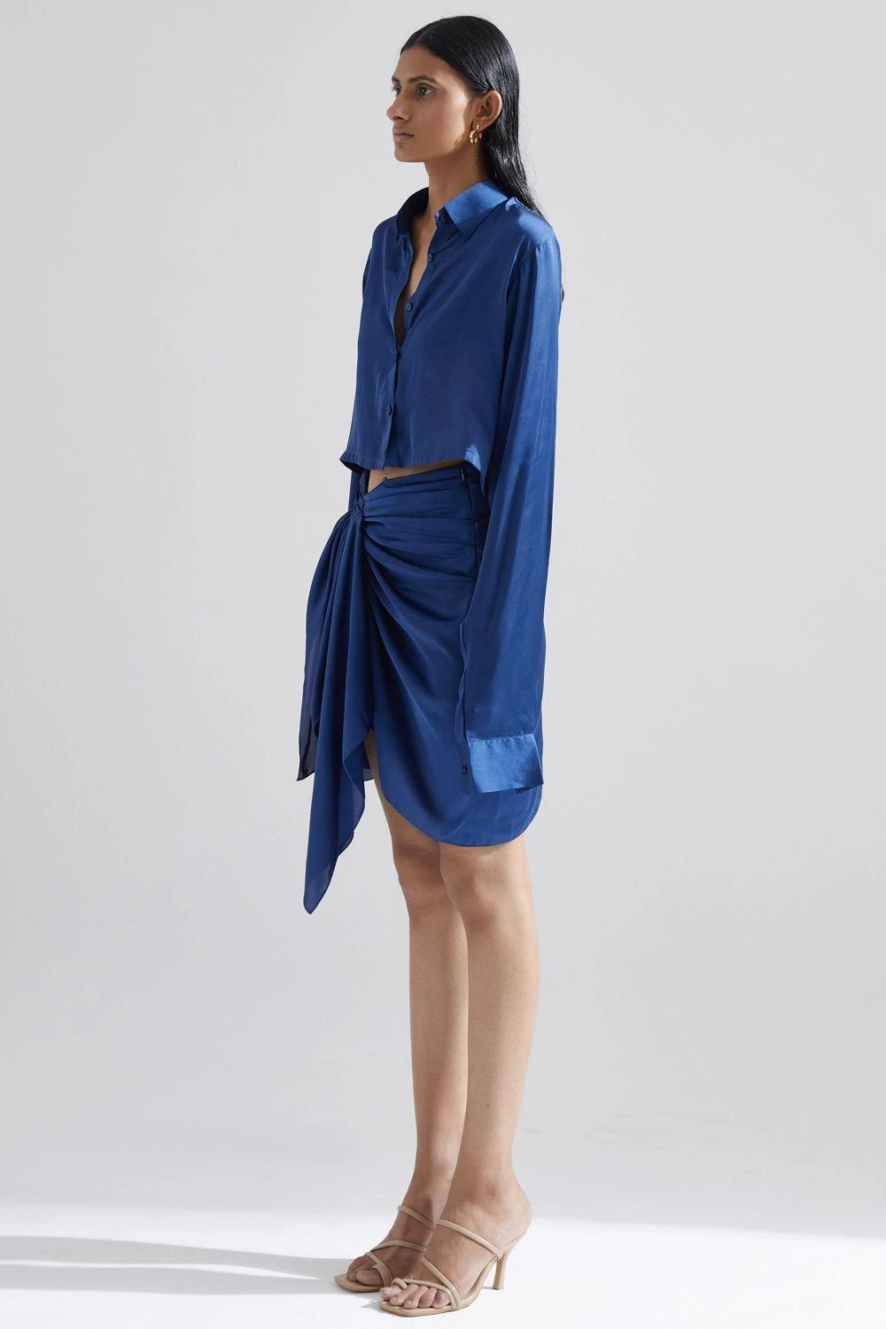 ECHO Blue Orchid Cropped Shirt 5 ECHO Blue Orchid Cropped Shirt - Image 3