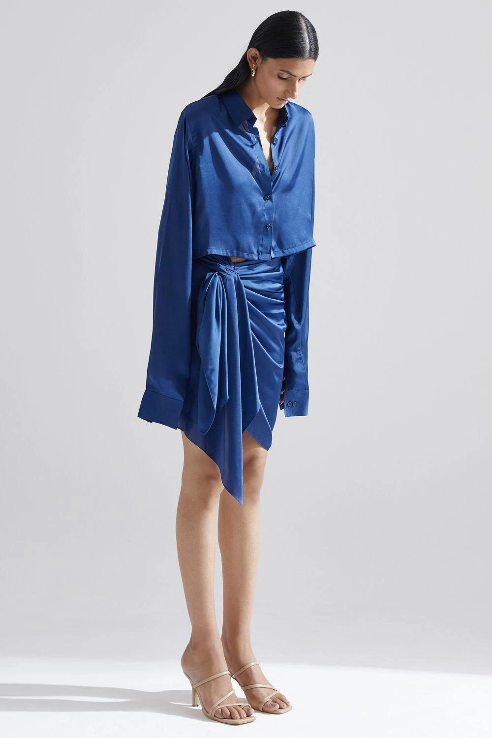 ECHO Blue Orchid Cropped Shirt 6 ECHO Blue Orchid Cropped Shirt - Image 4