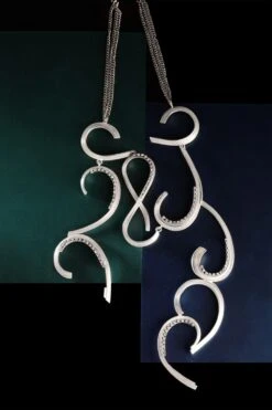 Suhani Pittie Silver Cresent Infinity Necklace