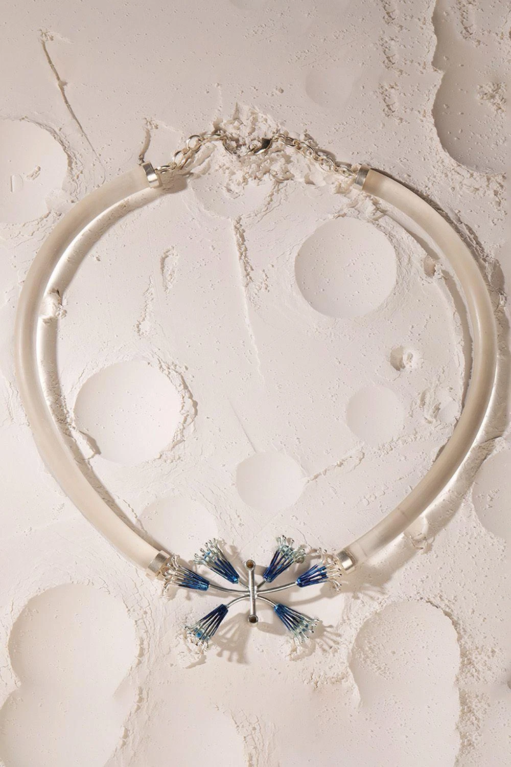 Suhani Pittie Silver Acrylic Necklace 4 Suhani Pittie Silver Acrylic Necklace - Image 2