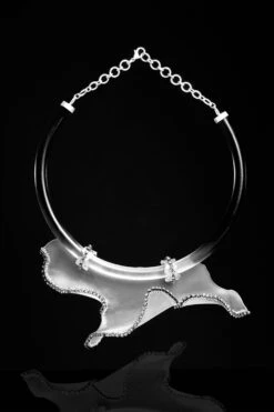 Suhani Pittie Silver Black Moon Necklace