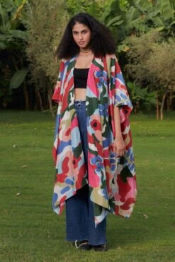 Ode To Odd Last Of Summer Silk Cape -Inca Sales Store 1701od24 3