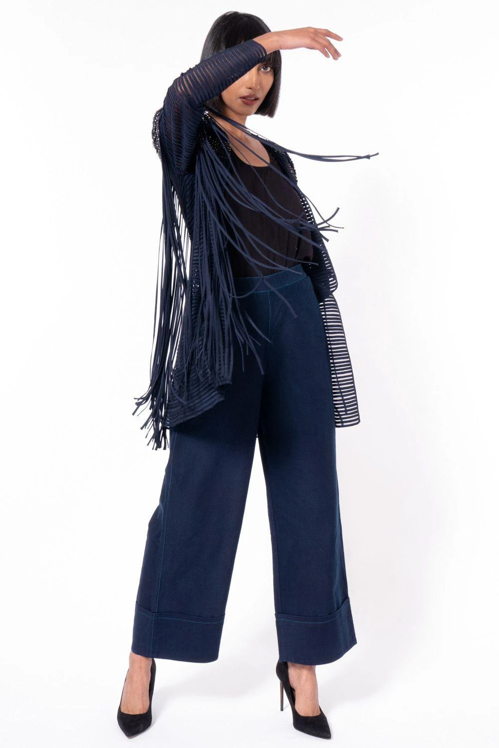 Rohit Gandhi + Rahul Khanna Blue Embellished Jacket 3 Rohit Gandhi + Rahul Khanna Blue Embellished Jacket