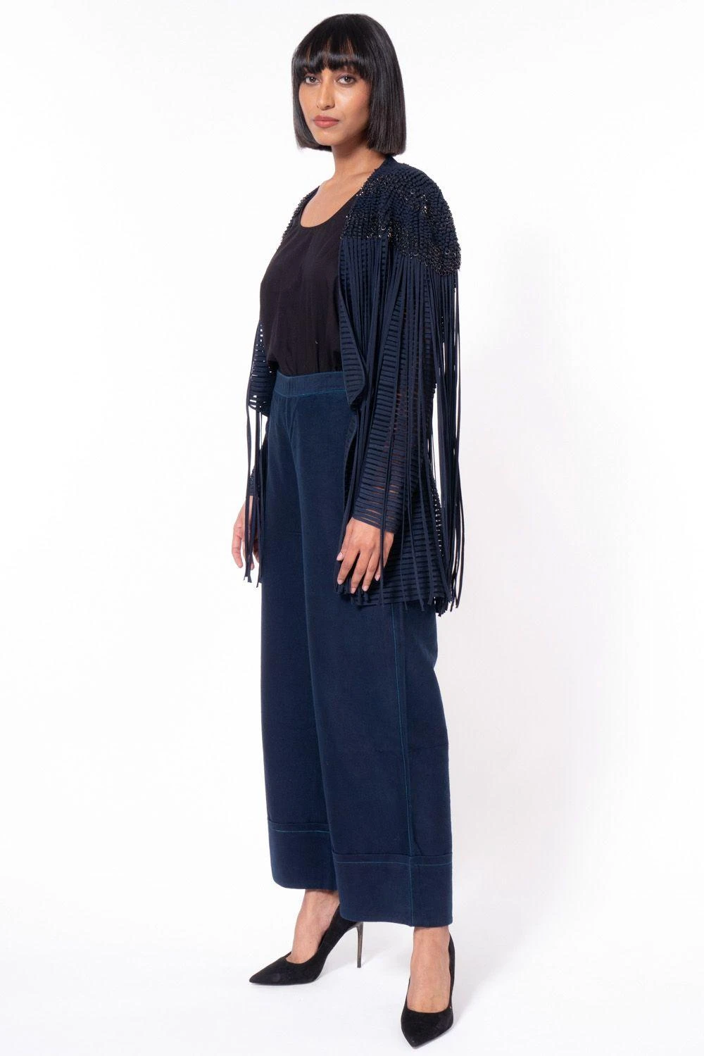Rohit Gandhi + Rahul Khanna Blue Embellished Jacket 4 Rohit Gandhi + Rahul Khanna Blue Embellished Jacket - Image 2