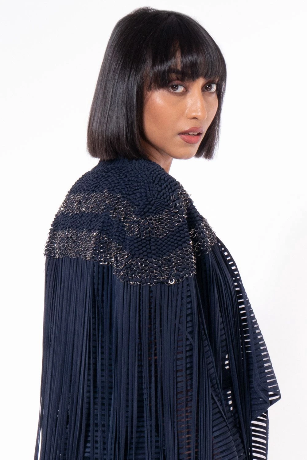 Rohit Gandhi + Rahul Khanna Blue Embellished Jacket 6 Rohit Gandhi + Rahul Khanna Blue Embellished Jacket - Image 4