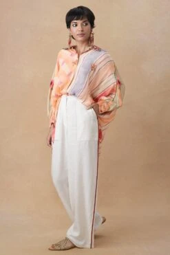 Aseem Kapoor Peach Mandala Shirt -Inca Sales Store 171023bs24 2