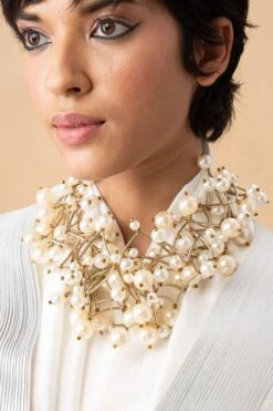 CVH Chunky Pearl & Stick Necklace