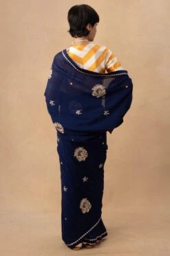 Kshitij Jalori Mustard Striped Blouse -Inca Sales Store 171023bs38 6