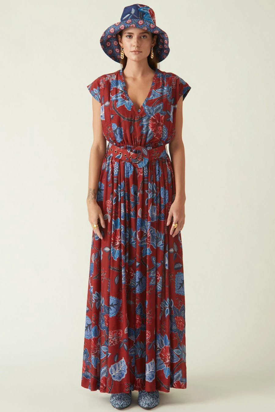 Payal Pratap Red & Navy Bali Printed Jumpsuit 3 Payal Pratap Red & Navy Bali Printed Jumpsuit