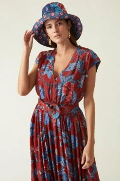 Payal Pratap Red & Navy Bali Printed Jumpsuit 12 Payal Pratap Red & Navy Bali Printed Jumpsuit -Inca Sales Store 1711pp16 5