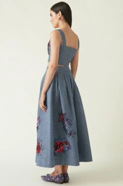 Payal Pratap Navy Lusi Quilted Top -Inca Sales Store 1711pp25 5