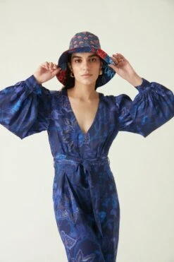 Payal Pratap Navy Java Sumba Jumpsuit -Inca Sales Store 1711pp6 4